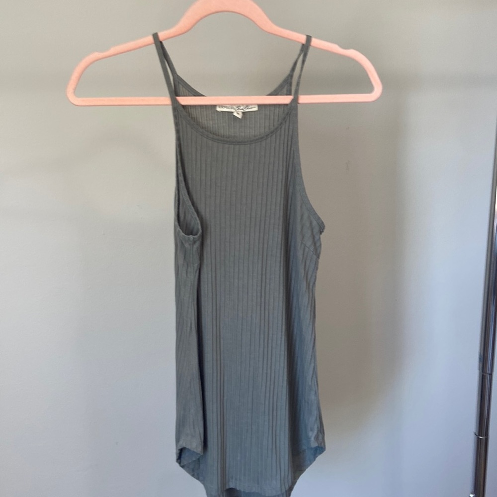 Sage green express one eleven size medium ribbed tank